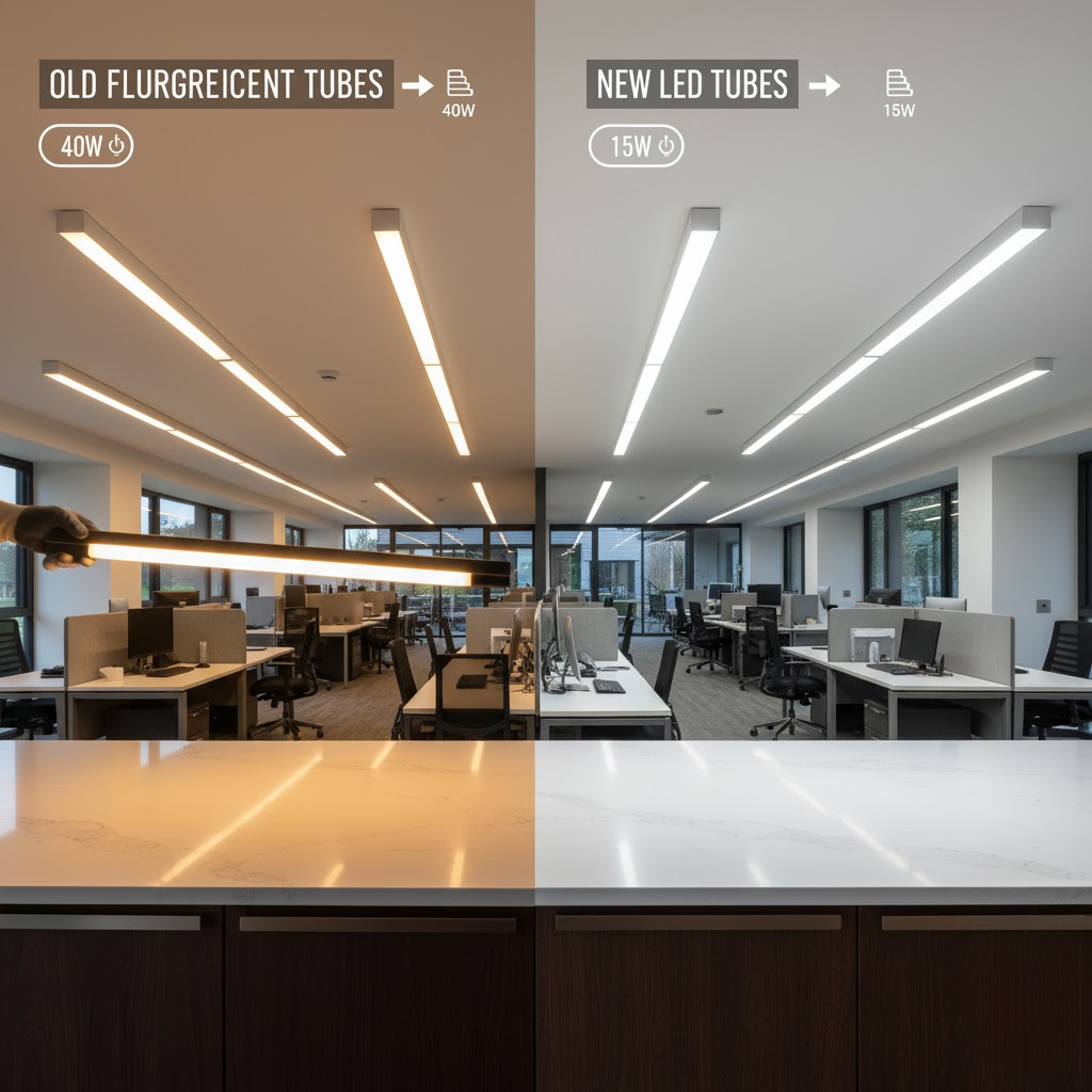 Fluorescent Tubes → LED Tubes